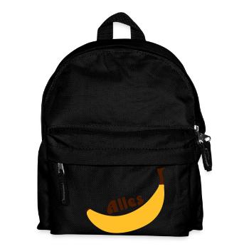 alles banane - Kinder Rucksack - Schwarz - Vorne