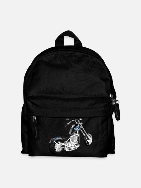 Motorrad - Kinder Rucksack - Schwarz