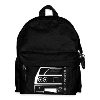 Legends Never Die – Retro Car Line Art - Kinder Rucksack - Schwarz - Vorne
