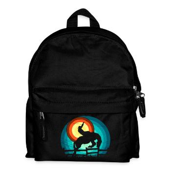 Cowboy à la conception du rodéo - Sac à dos Enfant - noir - Devant
