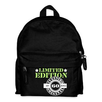 60. Geburtstag , limited Edition orginal 60 (25) - Kinder Rucksack - Schwarz - Vorne