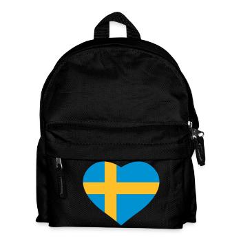 Sweden heart - Kids' Backpack - black - Front
