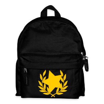 Lorbeerkranz Stern Star Sternchen Glückwunsch - Kinder Rucksack - Schwarz - Vorne
