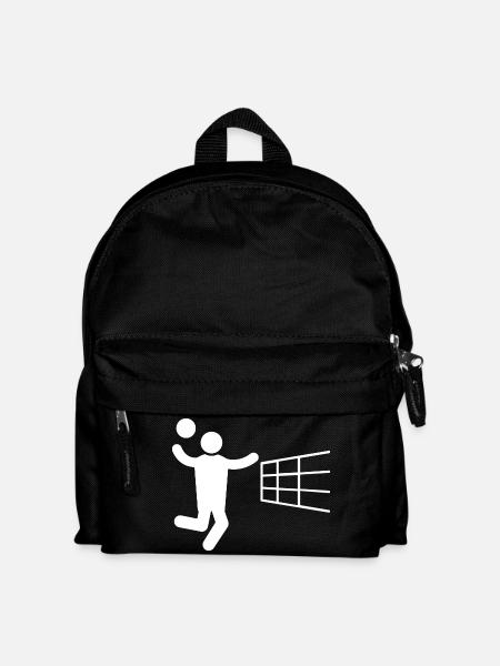 Volleyball Volleyballspieler Volleyballspielerin - Kinder Rucksack - Schwarz