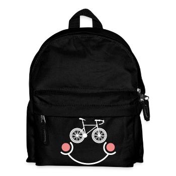 Biker Fahrrad Lustig Fahrradfahren - Kinder Rucksack - Schwarz - Vorne