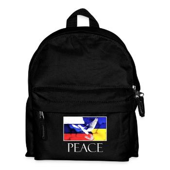 PAIX Russie Ukraine Colombe de la Paix blanc - Sac à dos Enfant - noir - Devant