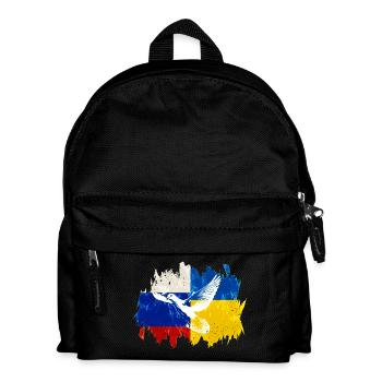 Ukraine Russia Conflict Dove of Peace - Kids' Backpack - black - Front