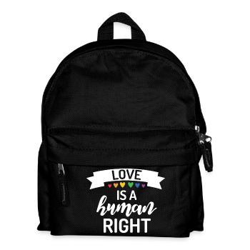 Love is a Human Right - Kids' Backpack - black - Front