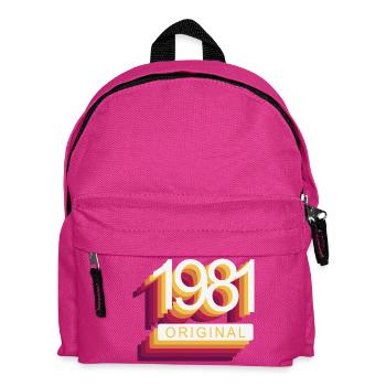 Geboren 1981 - Kinder Rucksack - Fuchsia - Vorne