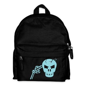 Skull head shot - Kids' Backpack - black - Front