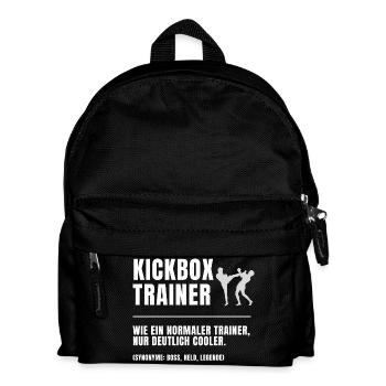 Kickbox Trainer Definition - Kinder Rucksack - Schwarz - Vorne