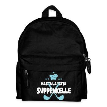 Bis bald Suppenkelle - Kinder Rucksack - Schwarz - Vorne