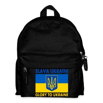 Slava ukraini - Kids' Backpack - black - Front