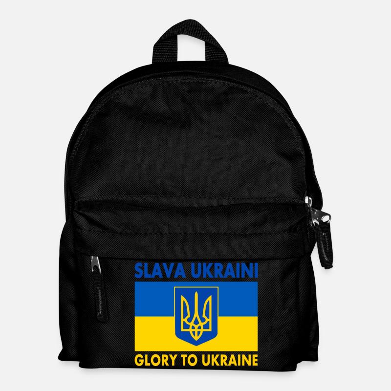 Slava ukraini - Kinder Rucksack - Schwarz