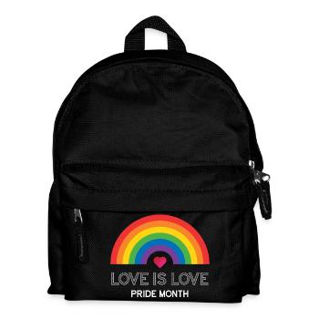 Liebe ist Liebe. Stolz-Monat. - Kinder Rucksack - Schwarz - Vorne