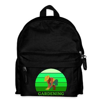 gardening, gardening, gardening, gardener - Kids' Backpack - black - Front