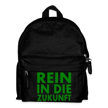 Rein in die zukunft - Kinder Rucksack - Schwarz - Vorne