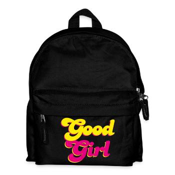 Good Girl Retro pink Energie Mädchen Power Vibes - Kinder Rucksack - Schwarz - Vorne