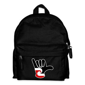 Maori flag Shaka - Kids' Backpack - black - Front