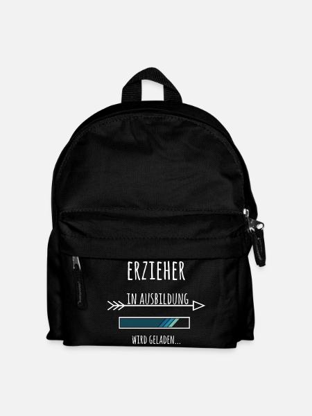 Erzieher Ausbildung Beruf Kindergarten KITA - Kinder Rucksack - Schwarz