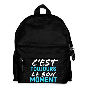 c'est toujour lr bon moment - Sac à dos Enfant - noir - Devant