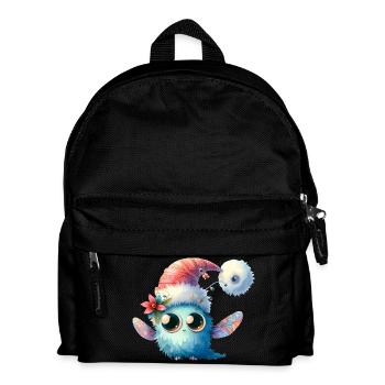 Monstre de Noël mignon et drôle - Sac à dos Enfant - noir - Devant