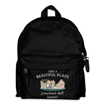 Schwäbisch Hall, Southern Germany, Drawing - Kids' Backpack - black - Front