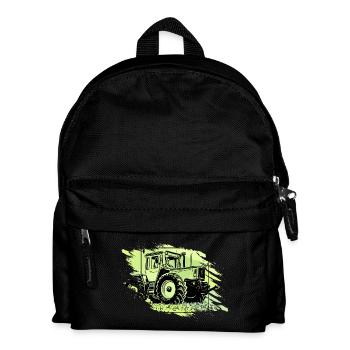 MB Tractor Grunge Retro - Kids' Backpack - black - Front