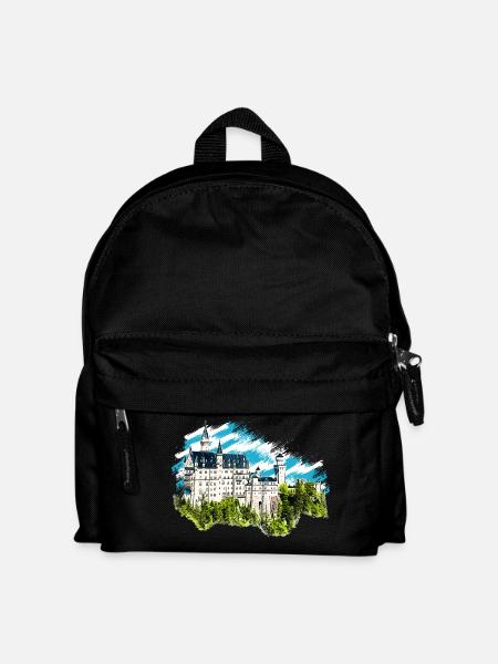 Schloss - Kinder Rucksack - Schwarz