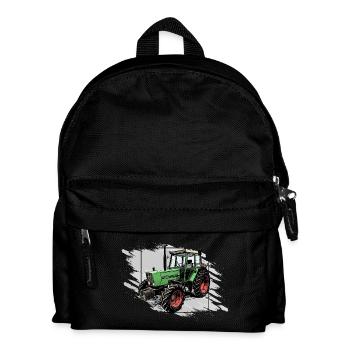 Agriculteur tracteur - Sac à dos Enfant - noir - Devant