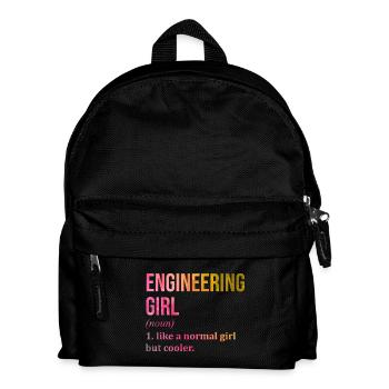 Engineering Engineering Engineering - Kids' Backpack - black - Front