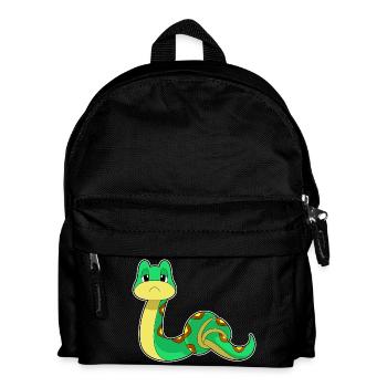 Lustige Schlange  - Kinder Rucksack - Schwarz - Vorne
