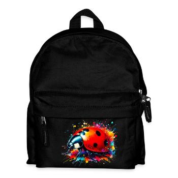 Marienkäfer - Kinder Rucksack - Schwarz - Vorne
