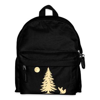 Fuchs im Wald - Geschenkidee - Kinder Rucksack - Schwarz - Vorne