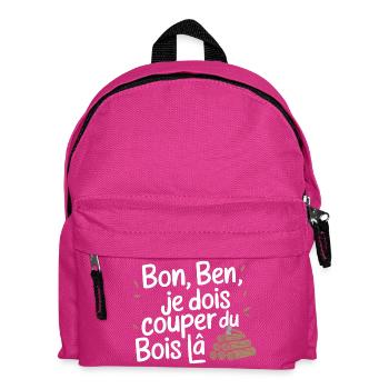 Bon Ben Je dois Couper du bois - Sac à dos Enfant - fuchsia - Devant