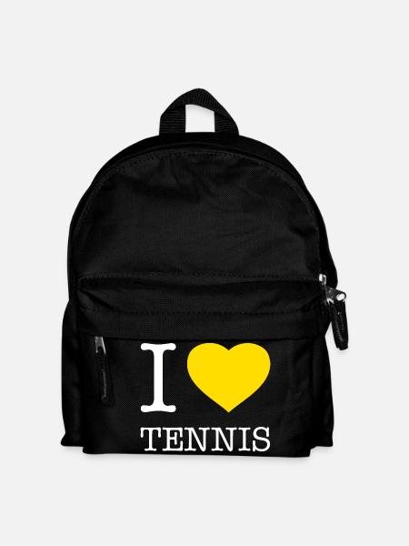 I LOVE TENNiS - Kinder Rucksack - Schwarz