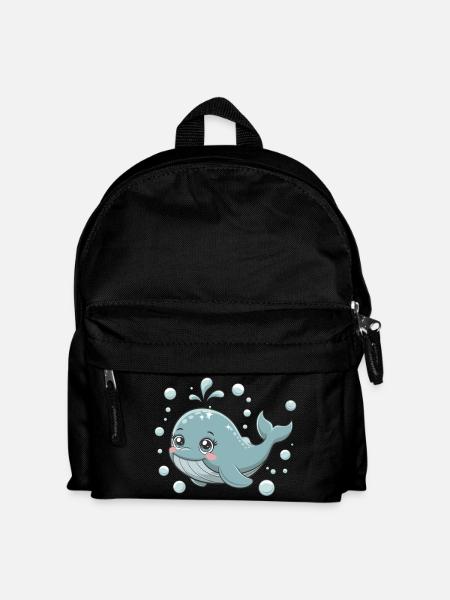 Niedlicher Wal für ein Kind - Kinder Rucksack - Schwarz
