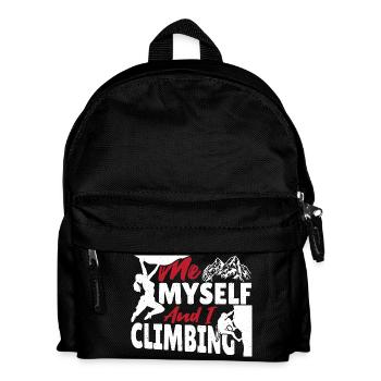 Bouldering Climbing Rock Climbing Climber Climbing - Kids' Backpack - black - Front