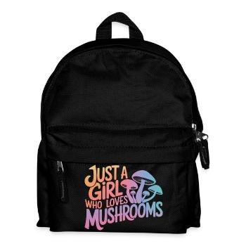 Mushroom Mushrooms Funghi Mushroom - Kids' Backpack - black - Front