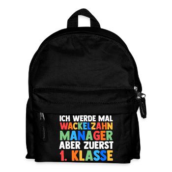 Daycare Leavers First Grade School Enrollment Schoolchild - Kids' Backpack - black - Front