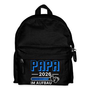 Expectant Father DAD IN CONSTRUCTION 2026 Funny - Kids' Backpack - black - Front