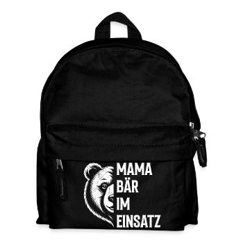 Future maman MAMAN OURS EN ACTION Drôle - Sac à dos Enfant - noir - Devant