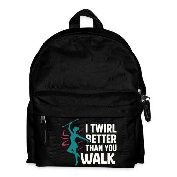 Baton Twirler Majorette Captain Squad Club - Kids' Backpack - black - Front