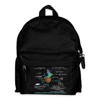 Math Simple question of weight ratios - Kids' Backpack - black - Front