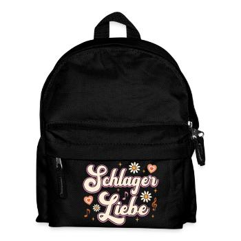 Schlager Liebe Schlager Party Team - Kinder Rucksack - Schwarz - Vorne