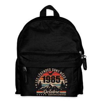 Oktober 1985 Geburtstagsgeschenk 1985 Oktober 1985 - Kinder Rucksack - Schwarz - Vorne