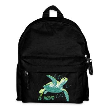 Il mare - Sea Turtle Ocean - Kids' Backpack - black - Front