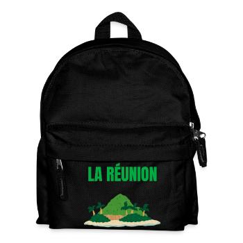 Tropical Reunion Island T-shirt - Kids' Backpack - black - Front