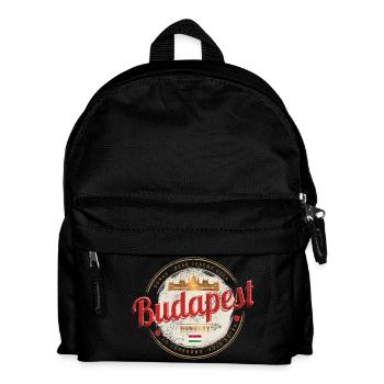 Budapest Design Hungary Vintage Parliament Souvenir - Kids' Backpack - black - Front