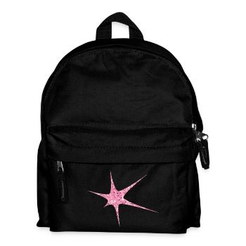 Pink Glitzer Starburst Funkeln - Kinder Rucksack - Schwarz - Vorne